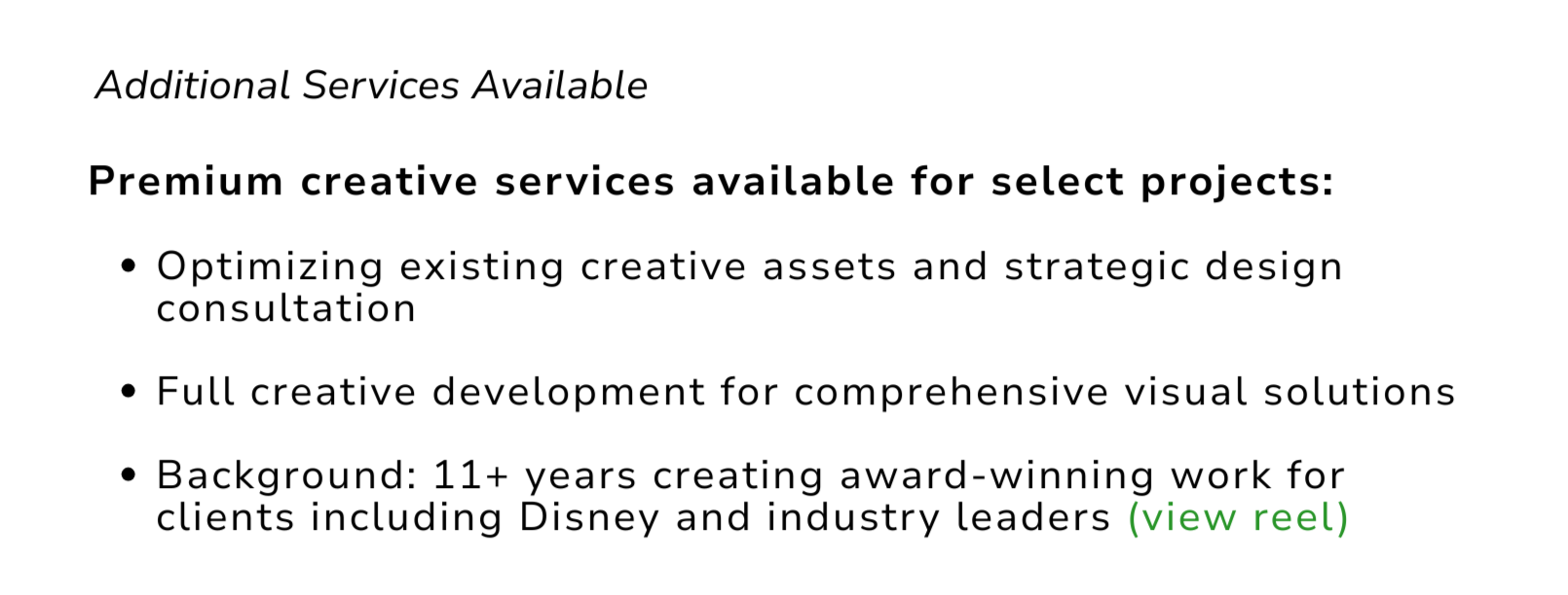 Creative Services
